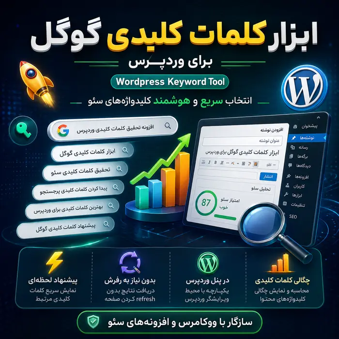 امکانات افزونه کلمات کلیدی گوگل